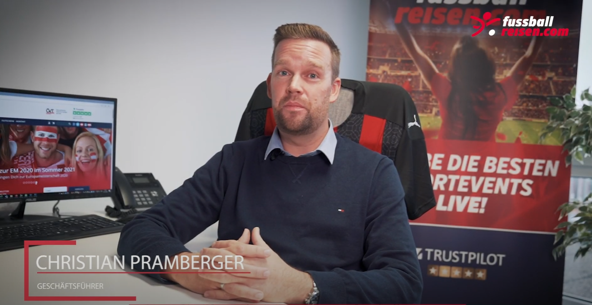 Jahresrückblick fussballreisen.com - Geschäftsführer Christian Pramberger